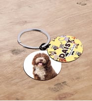 BK Gift Evcil Dostlara Özel İsimli 2’li Ahşap Pet Tasma Künyesi - Model 1-2