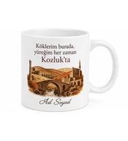 Kozluk'un Tarihi Dokusu Batman Hatırası Seramik Kupa Bardak Hediye