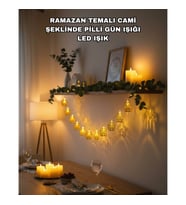 Cami Figürlü Pilli LED Dekoratif Işık Zinciri – Ramazan ve Bayram Süslemesi