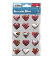 TANEX KIDS TNX-25084 DEKOTARİF ETİKETLER - KALP SERİSİ- 1 ADET
