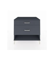 Kronos Şifonyer 2 Çekmeceli 88x59x80 Antrasit-Antrasit