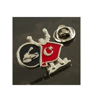 Ay Yıldız Yaka Rozet (Gümüş)