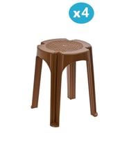 Omnipazar SY-4640 Plastik Tabure Büyük Boy 4'lü Set