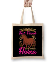 Horses Are A Girl's Best Friend, Not Diamonds Bez Çanta Uzun Saplı