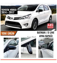 Toyota Verso Yarasa Ayna Kapağı Piano Black Parlak Siyah