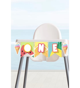 Summer Yaz Temalı ONE Banner *Kalın Kağıt
