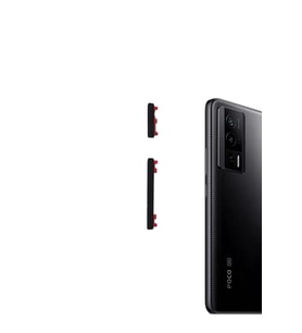 Xiaomi Uyumlu Poco F5 Pro On Off Yan Ses Tuş Düğme 23013PC75G (Siyah)