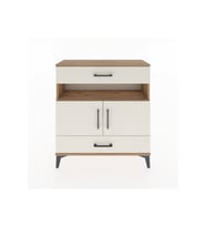 Arges Şifonyer 3 Raflı 2 Çekmeceli 2 Kapaklı 88x30x96 Çam-Aytaşı