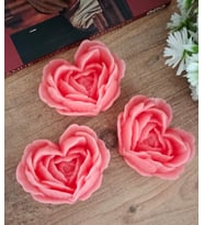 Rosaria 3'lü Set Böğürtlen Kokulu Soya Mum (Pembe)