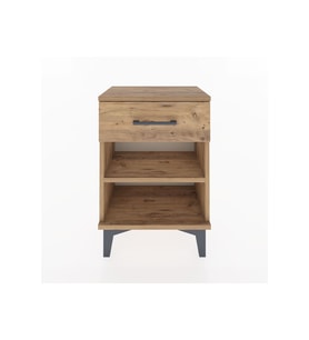 Arges Komodin Tek Raflı Tek Çekmeceli 44x30x64 Çam-Çam
