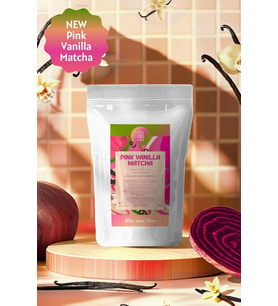Pink Vanilla Matcha - Vanilya Aromalı Pembe Superfood Matcha Tozu, 50 gr