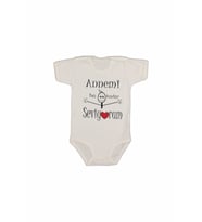 Bebek Kısa Kollu Annemi Bu Kadar Seviyorum Baskılı Body 0-36 Ay