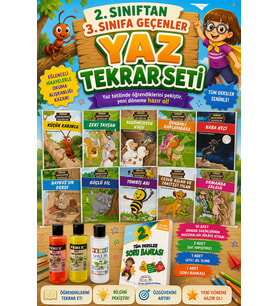2.Sınıftan 3.Sınıfa Geçenler İçin Hikayelerle Yaz Tekrar Seti (Slime Set Hediyeli)