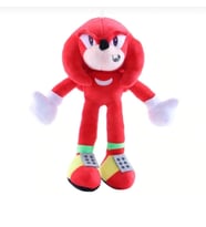 Pelüş Sonik 43 Cm Büyük Boy Sonic Figür Knuckles Shadow Kirpi Peluş Oyuncak -kırmızı