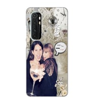 Xiaomi Mi Note 10 Lite Uyumlu Lana Del Rey ve Taylor Swift Desenli Şeffaf Telefon Kılıfı