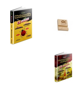 Aydın LGS 8. Sınıf Matematik (15li) ve İnkılap Tarihi (20li) Denemeleri + Telefon Standı