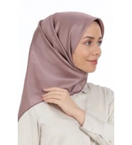 GÜL PEMBE Levidor Düz Twill İpek Eşarp
