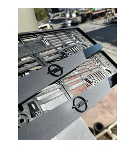 Opel Logolu Mat Pleksi Plakalık Uyumlu