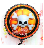Halloween İskelet Kuru Kafa Folyo Balon 18 inç TG-V 0556