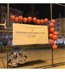 Kişiye Özel Pankart, Doğum Günü, Özel gün, Nişan, Söz, Afiş, Karşılama, Düğün Töreni (200×100) (Beyaz)