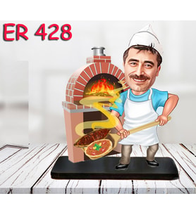 Kişiye Özel Ahşap Biblo - Erkek Meslek Karikatür Biblo 68