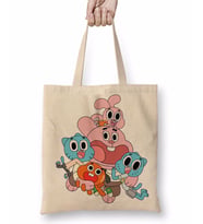 Gumball Cartoon Network Bez Çanta Uzun Saplı