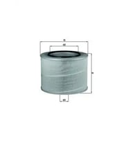 MAHLE LX506 Hava Filtresi A0030949104
