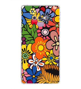 PrintiFy Samsung Galaxy Note 9 ile Uyumlu Retro Color 2  Kamera Korumalı Şeffaf  Kılıf