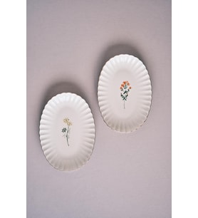 Kütahya Porselen Kütahya Porselen Tiny Miny 2 Parça 24 Cm Kayık Tabak
