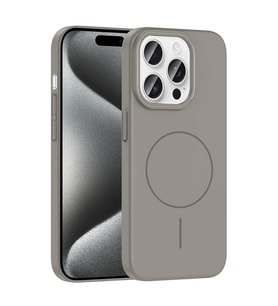 Apple iPhone 15 Pro Kılıf M-safe Şarj Özellikli Zore Ruby Sert Kapak