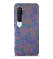 Xiaomi Mi Note 10 Lite Uyumlu Lansman Kılıf Hello Kitty Tasarımlı İçi Kadife Kapak-Petrol Mavisi (Şeffaf)
