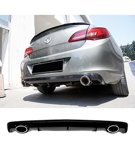Opel Astra J Sedan OPC Difüzör + Egzoz Görünüm Parlak Siyah Difizör 2011 ve üzeri arka+bodykit+ek
