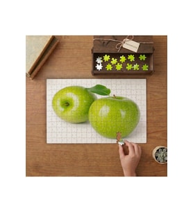 Yeşil Elmalar- Taze Sulu Elmalar Tasarımı 240 parça Ahşap Puzzle Ahşap Kutuda MP00379