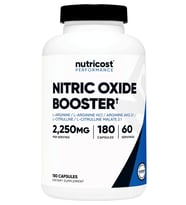 Nutricost Nitrik Oxıde Booster 2250mg, 180 Capsules.