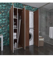 Kenzlife çamaşır-kurutma makinesi dolabı kapaklı yaromira cvz 180*120*60 banyo arkalıksız (Karışık)