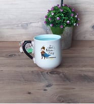 Kadın Öğretmene Hediye Kupa Bardak Sihirli Oval Öğretmenler Günü Hediyesi