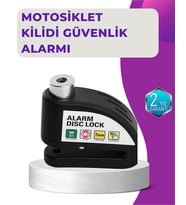 110 dB Alarm Disk Kilidi Motosiklet Scooter Bisiklet Güvenlik