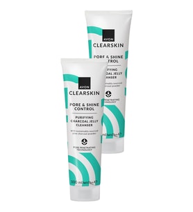Clearskin Pore Shine Gözenek ve Parlaklık Kontrolü için Jel Temizleyici 100 Ml. İkili Set