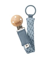 Bibs Paci Braid Emzik Askısı - Petrol / Baby Blue