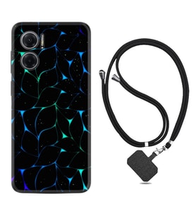Xiaomi Redmi Note 11E Kılıf Silikon Boyun Askılı İpli Desenli Silikon Naif Çizgiler 1680