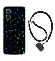 Xiaomi Redmi Note 11E Kılıf Silikon Boyun Askılı İpli Desenli Silikon Naif Çizgiler 1680