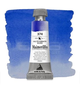 Maimeri Blu Tüp Sulu Boya 12 ml S4 No:374 Cobalt Blue Deep