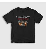 Presmono Unisex Çocuk Siyah Radio Green Day T-Shirt 55756tt