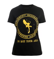 Bonesmen Yuvarlak Yaka T-shirt OYUNCAĞIN DEĞİLİM (Siyah)