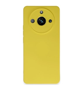 Realme 11 Pro Kılıf Nano İçi Kadife Silikon - Sarı