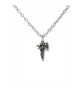 on Maiden Figürlü Unisex Metal Kolye – 60 cm Zincirli Heavy Metal Efsanesi Takı (Gümüş)