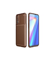 Realme 7 Uyumlu Kılıf Zore Negro Silikon Kapak (Kahverengi)