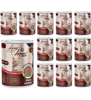 Yetişkin Kedi Tavuk Ciğerli Pate 400 Gr x 12 adet
