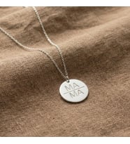 Kişiye Özel 925 Ayar Gümüş Minimalist Tasarım Mama Anne Kolye Anneler Günü Hediye Takı