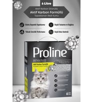 Aktif Karbon Granüllü Aktif Karbon Formüllü Bentonit Kedi Kumu 6 Lt